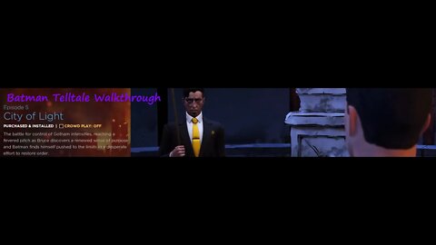 Batman Telltale Walkthrough / City Of Light (1) PS5
