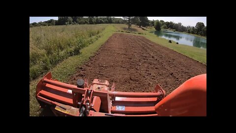 Tilling garden, helping a neighbor & Happy July 4th weekend! Kioti RX7320 & Rhino HD tiller