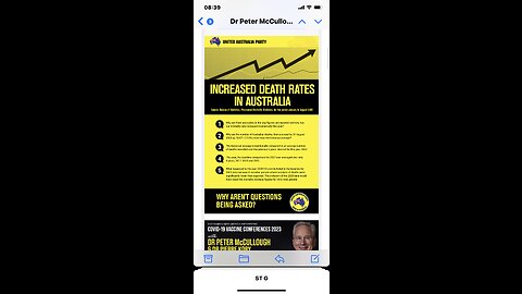 THEY ARE FREAKING OUT, TRIED TO SHUT DOWN DR PETER MCCULLOUGHS TALKS BY CLIVE PALMER IN AUSTRALIA!