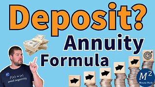 How to Solve for the Deposit Amount in the Annuity Formula - Retirement Account Real-World Example