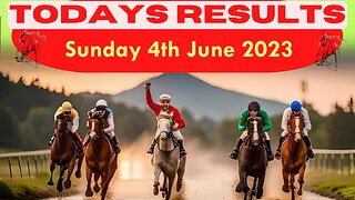 Horse Race Result: Sunday 4th June 2023. Exciting race update! 🏁🐎Stay tuned - thrilling outcome!❤️