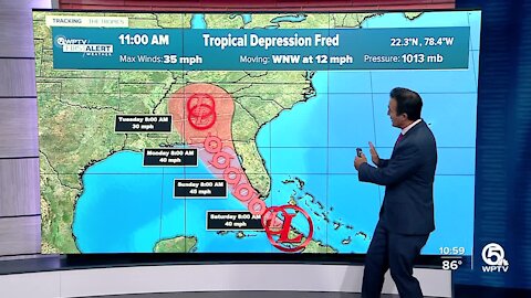 Tropical Depression Fred expected to become tropical storm again