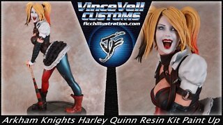 Arkham Knights Harley Quinn Resin Kit Statue Paint Up