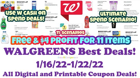 Walgreens Best Deals 1/16/22-1/22/22! All Digital & Printable Coupon Deals!