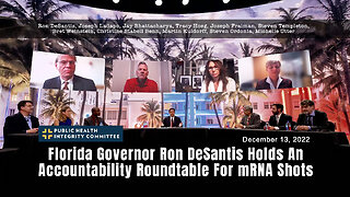 Florida Governor Ron DeSantis Holds An Accountability Roundtable For mRNA Shots