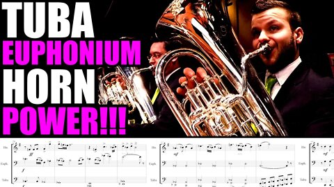 EPIC TUBA, EUPHONIUM and FRENCH HORN SOUND - MOST POWERFUL BRASS COMBINATION!!!