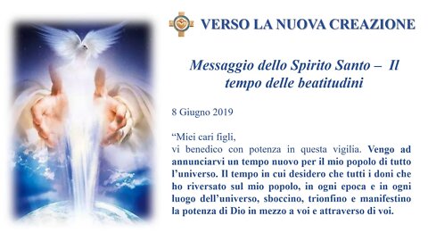 messaggio 08 06 2019 Il tempo delle beatitudini