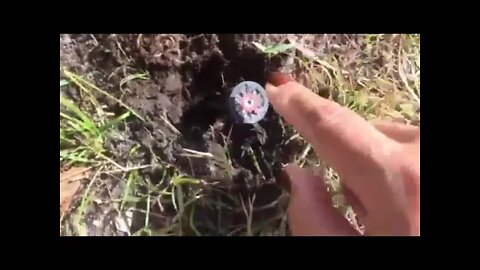 How to fix sprinkler head when it won't go down - temporary #short