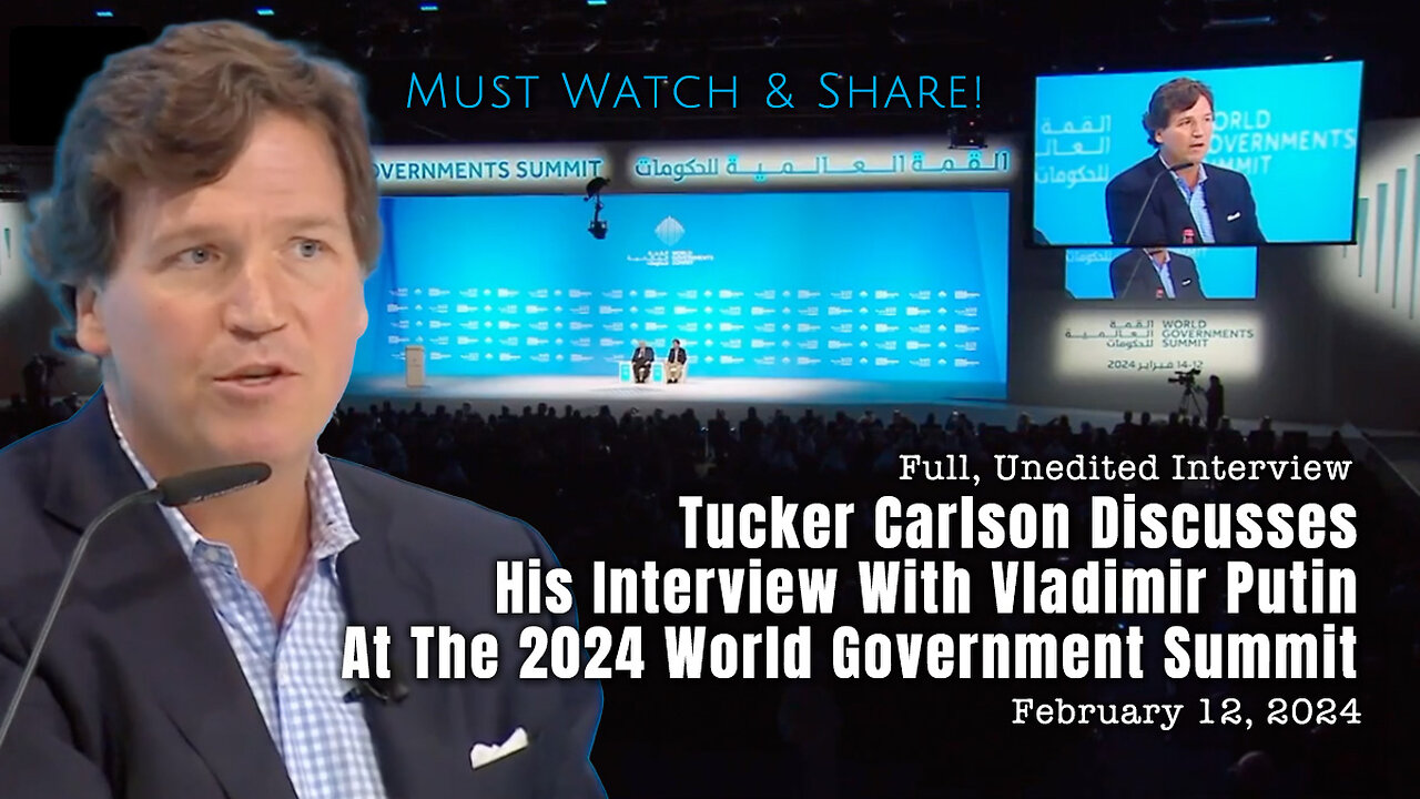 Tucker Carlson Discusses His Interview With Vladimir Putin At The 2024