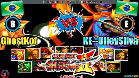 Samurai Shodown II (GhostKof Vs. KE--DileySilva) [Brazil Vs. Brazil]