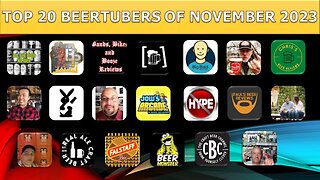 Top 20 BeerTubers of November 2023