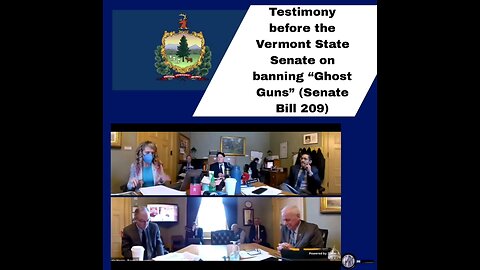 Dr. John Lott testified before the Vermont State Senate on banning “Ghost Guns”