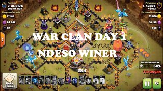 CLASH OF CLAN | liga Perang Clan Day 1 | CLASHER