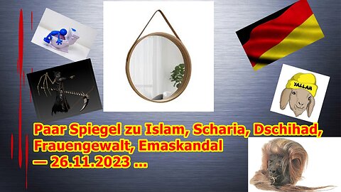 Paar Spiegel zu Islam, Scharia, Dschihad, Frauengewalt, Emaskandal — 26.11.2023 ...