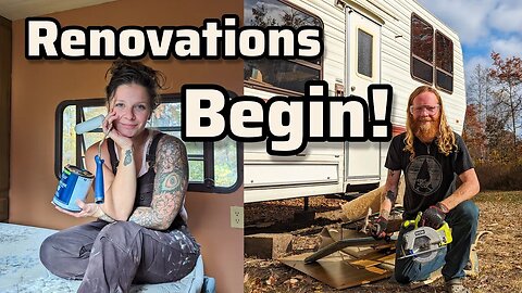 Old Camper ➡️ Homestead Tiny Home | Renovating our off-grid home before winter
