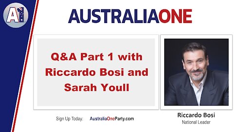 AustraliaOne Party - QLD Q&A Part 1 with Riccardo Bosi