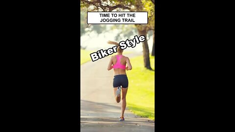 Biker Hitting The Jogging Track #shorts