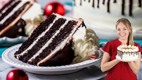 Peppermint Bark Cake