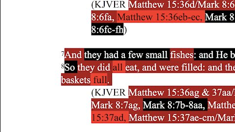 308. Multiplying the Loaves and the Fish. Matthew 15:35-37, Mark 8:6-8