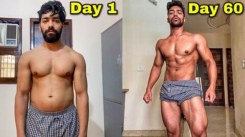 60 Days Natural Body Transformation | Bodybuilding Motivation