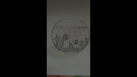 Drawing fish pot