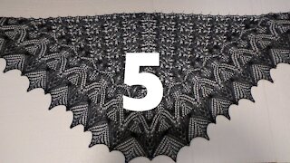 Lacy Triangular Shawl Knitting Pattern Part 5