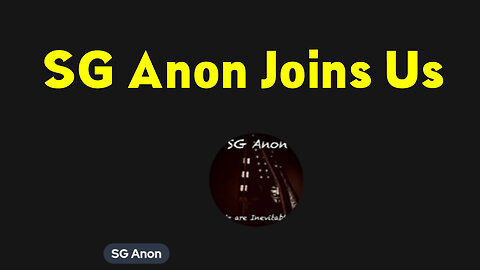 SG Anon Stream in Dec "Joins us"