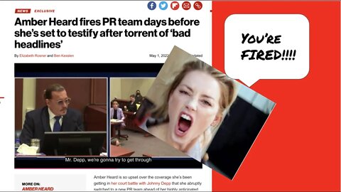 I Read to You: Amber Heard Knows She's Losing and Fires PR Firm In the Middle of Trial!!!