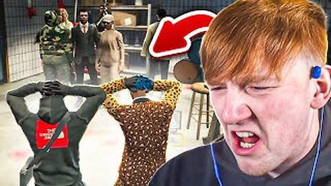 Angry Ginge becomes fake HOSTAGE on GTA RP (Full Vid)