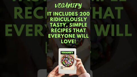 VEGANIFY - Vegan Recipe Cookbook - 200 Mouthwatering Vegan Recipes | Vegan Recipe CookBook #shorts