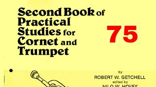 Second Book of Practical Studies for Cornet and Trumpet by Robert W Getchell 075