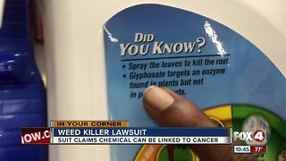 Law firm investigates claims chemical in weed killer may be linked to cancer