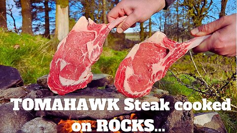 The Most Delicious Tomahawk STEAK Cooked in Nature🤤🍖🍖