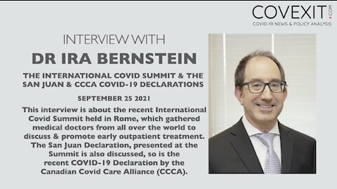 Canadian Dr. Ira Bernstein Talks about the Recent Rome Summit