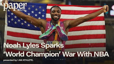 Noah Lyles questioned the NBA 'world champions' label. Everyone had thoughts