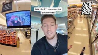 How a 7-foot-tall man goes grocery shopping