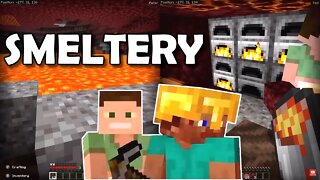 SMELTER? | In the Nether w/ Nothing (Part 19) Minecraft SPLITSCREEN 2Player Nintendo Switch