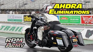 Bagger Trophy and Open Eliminations All Harley Drag Racing Association