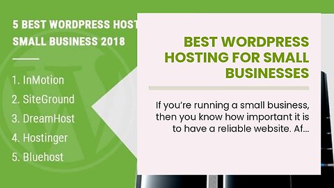 Best WordPress Hosting for Small Businesses