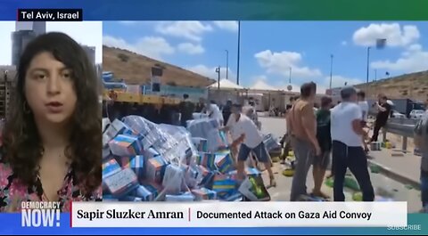 Israeli Settlers Attack Aid Convoy w/ Democracy Now