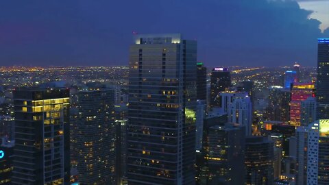 Aerial View of Miami Florida at night 8k Ultra HD 60 FPS 1080pFHR 2022