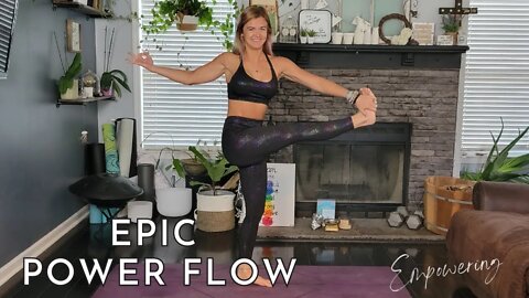 Epic Power Yoga Flow | Empowering Strength and Balance Building Yoga Flow