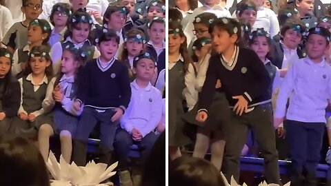 Kid Goes Off During School Concert As He Busts Out Dance Moves