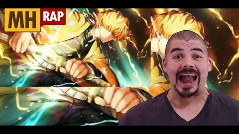 React (REEDITADO) Rap do Zenitsu (Demon Sleayer) - DEUS DO TROVÃO MHRAP - Melhor do mundo