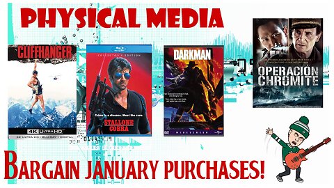 Physical Media Purchases January 2024 - Cliffhanger, Cobra and More!