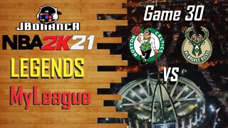 #NBA2K21 - GUARANTEED W! - Celtics vs Bucks - Game 30 - Legends MyLeague