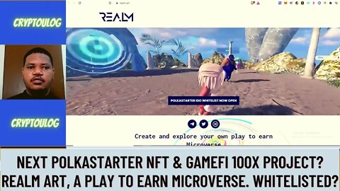 Next Polkastarter NFT & Gamefi 100X Project? Realm Art, A Play To Earn Microverse. Whitelisted?