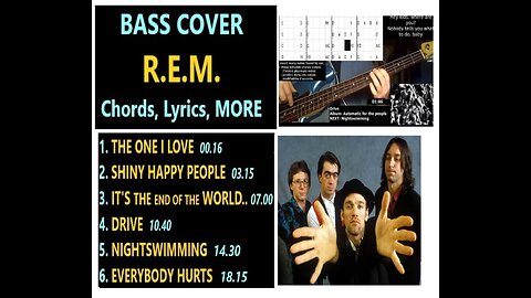 Bass cover R.E.M. _ Chords, Lyrics, MORE
