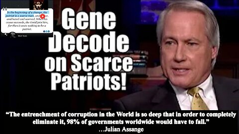 Gene Decode on Scarce Patriots! B2T Show Jan 25, 2021 (re-post classic)
