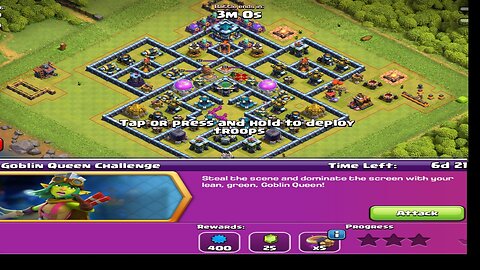 Easiest Way To 3 Star Goblin Queen Challenge/Clash Of Clan